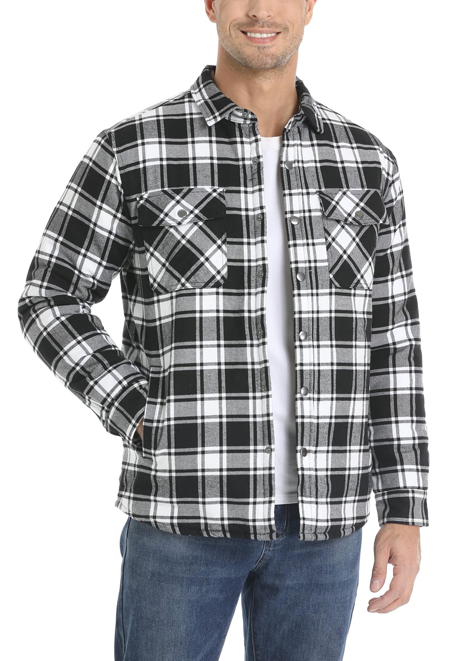 Double-Lined Flannel Jacket for Men