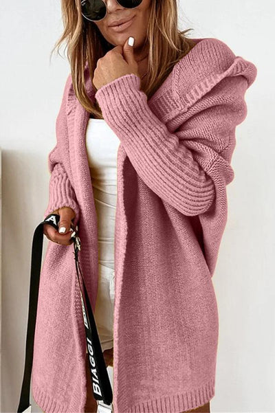 Cozy hooded cardigan for women