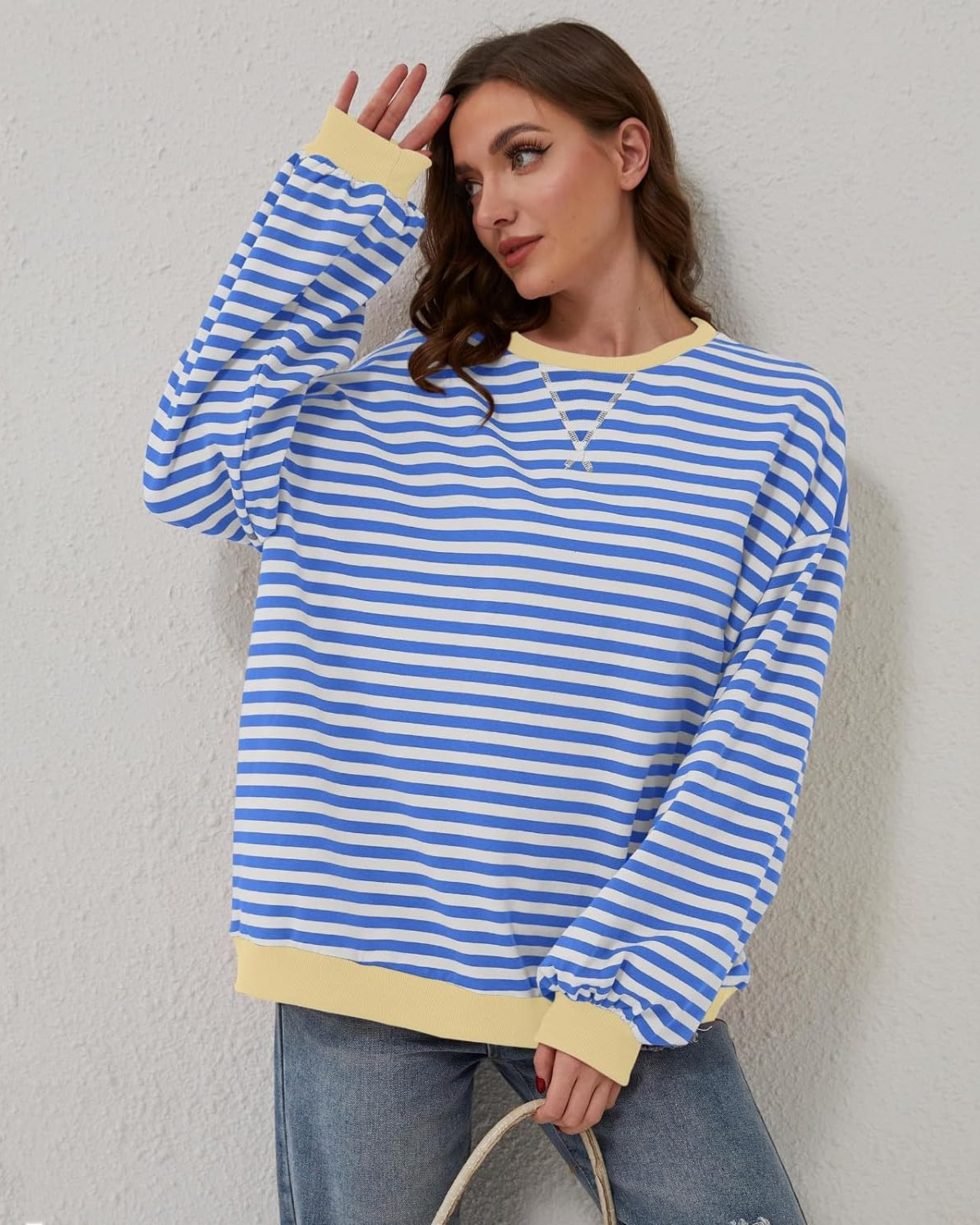 Oversized Striped Sweater for Women