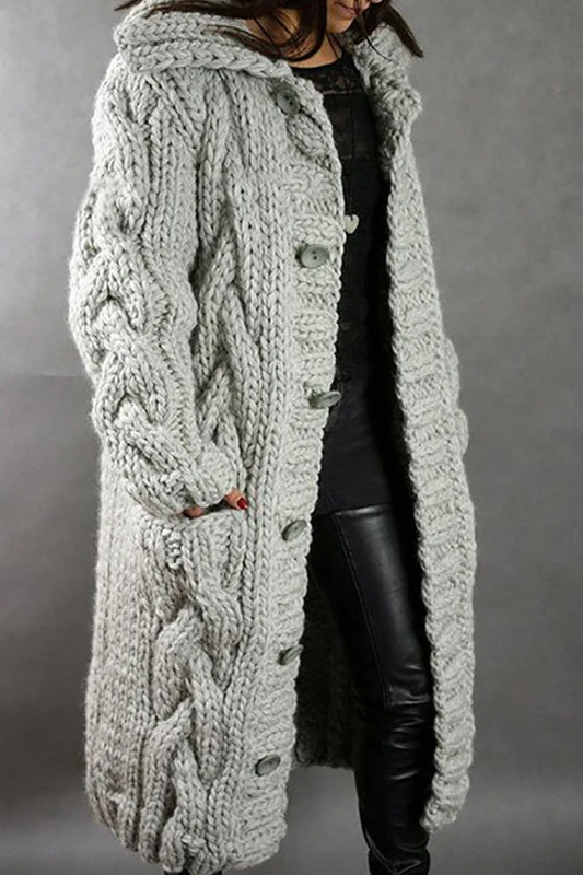 Cozy Large Size Cardigan Coat