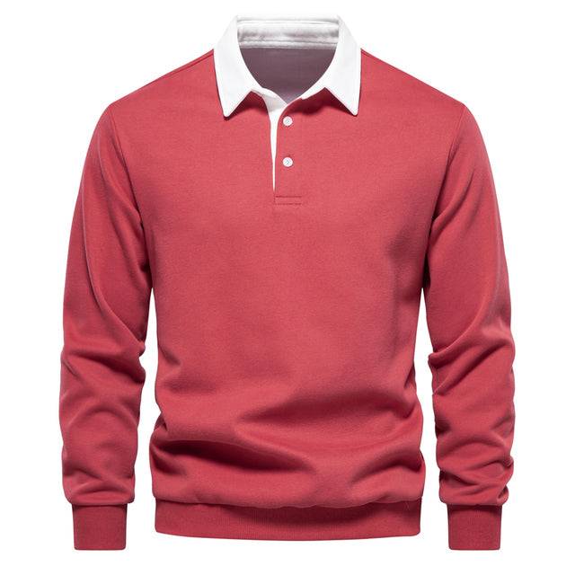 Casual Poloshirt Sweater for Men