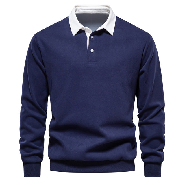 Casual Poloshirt Sweater for Men