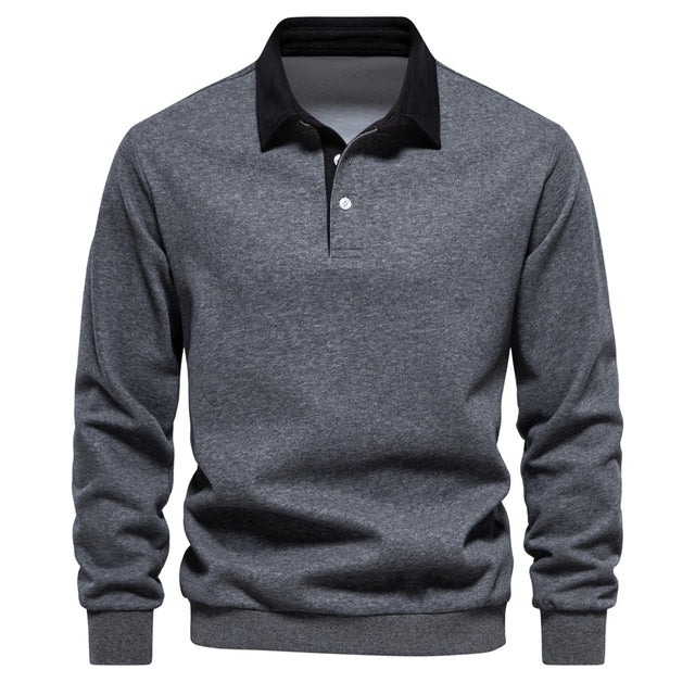 Casual Poloshirt Sweater for Men