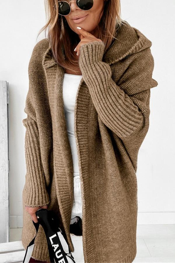 Cozy hooded cardigan for women