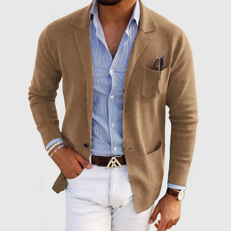 Men's casual button-down jacket