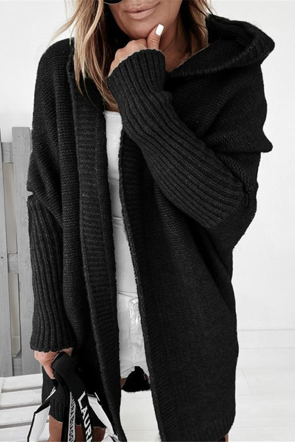 Cozy hooded cardigan for women