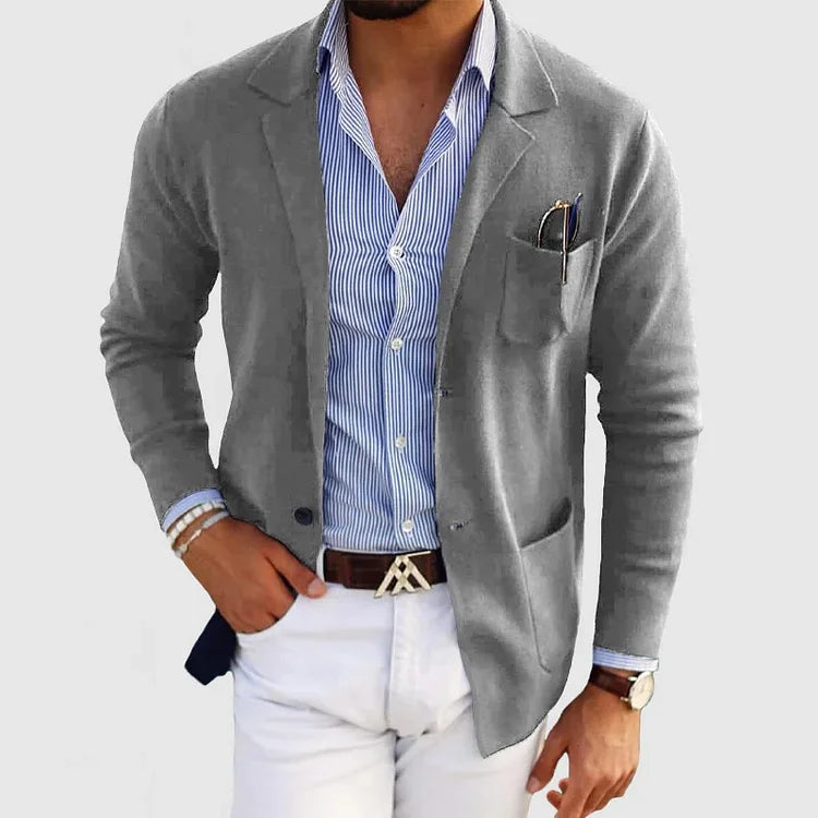 Men's casual button-down jacket