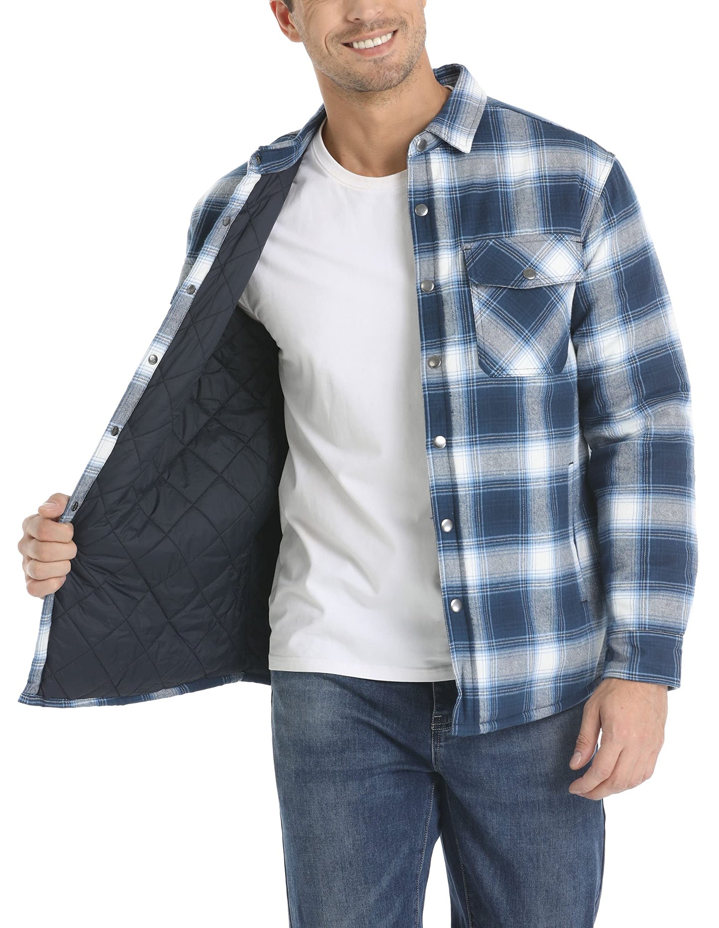 Double-Lined Flannel Jacket for Men