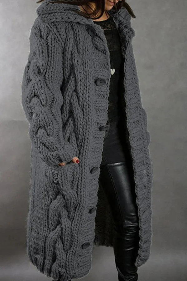 Cozy Large Size Cardigan Coat