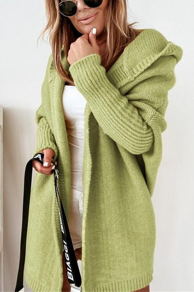 Cozy hooded cardigan for women