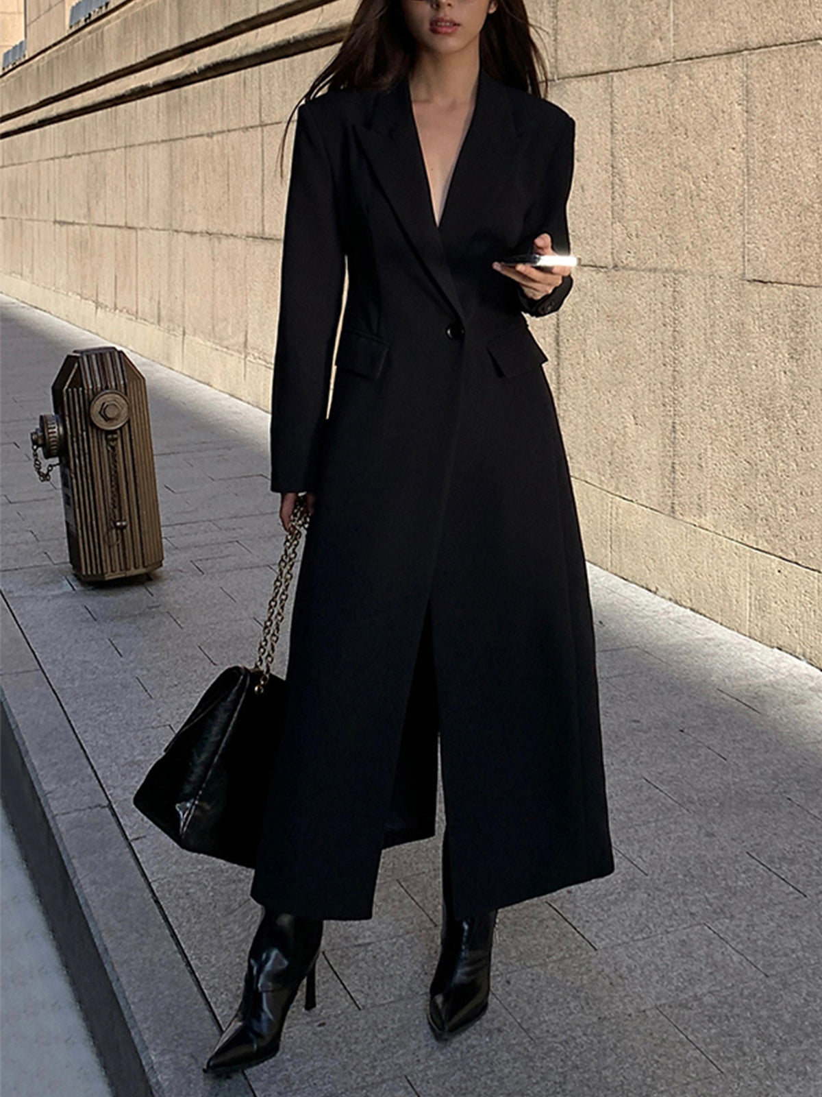 Long and Simple Trench Coat for Women