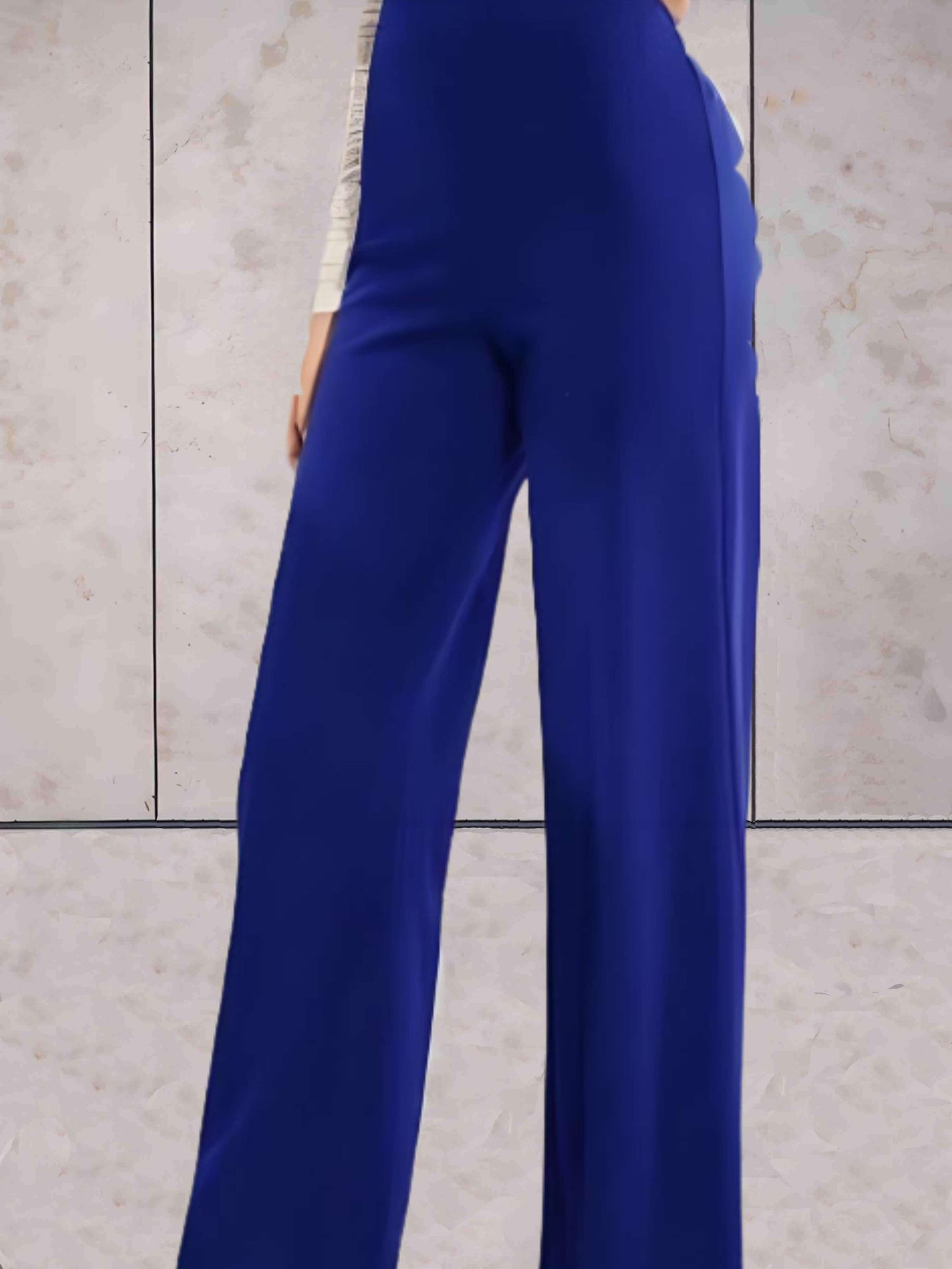 Slim high-waisted pants for women