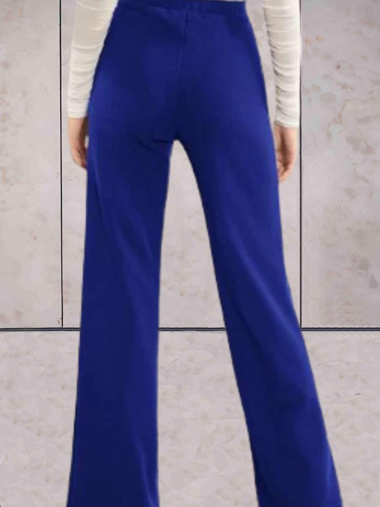 Slim high-waisted pants for women