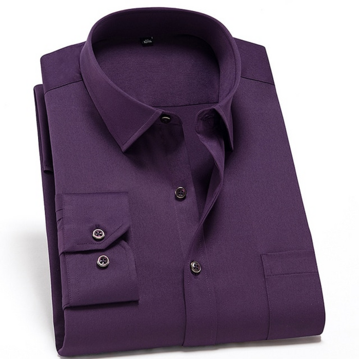 Wrinkle-Free Men's Slim Fit Shirt