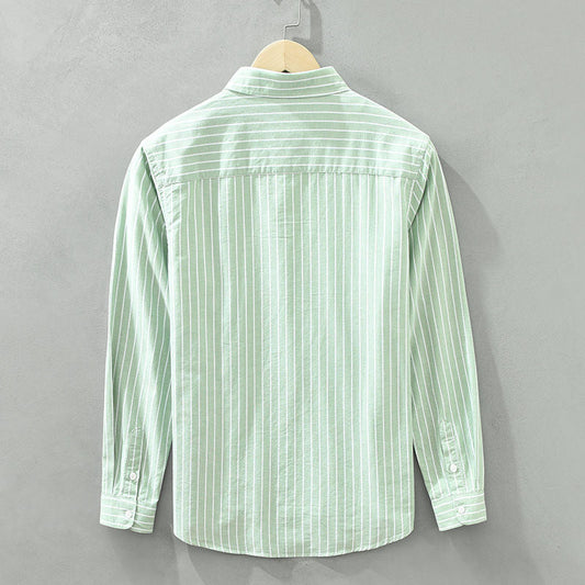 Vertical Stripe Long Sleeve shirt for Men