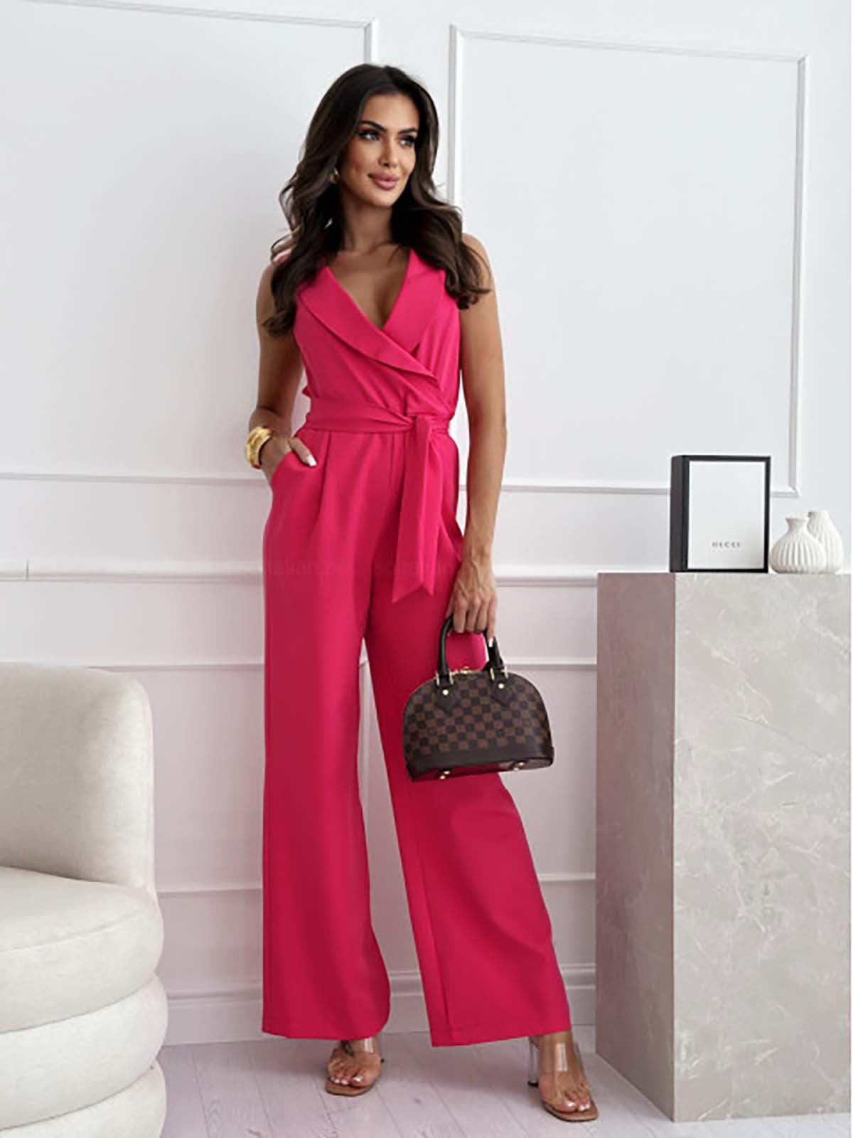 Sleeveless jumpsuit for women