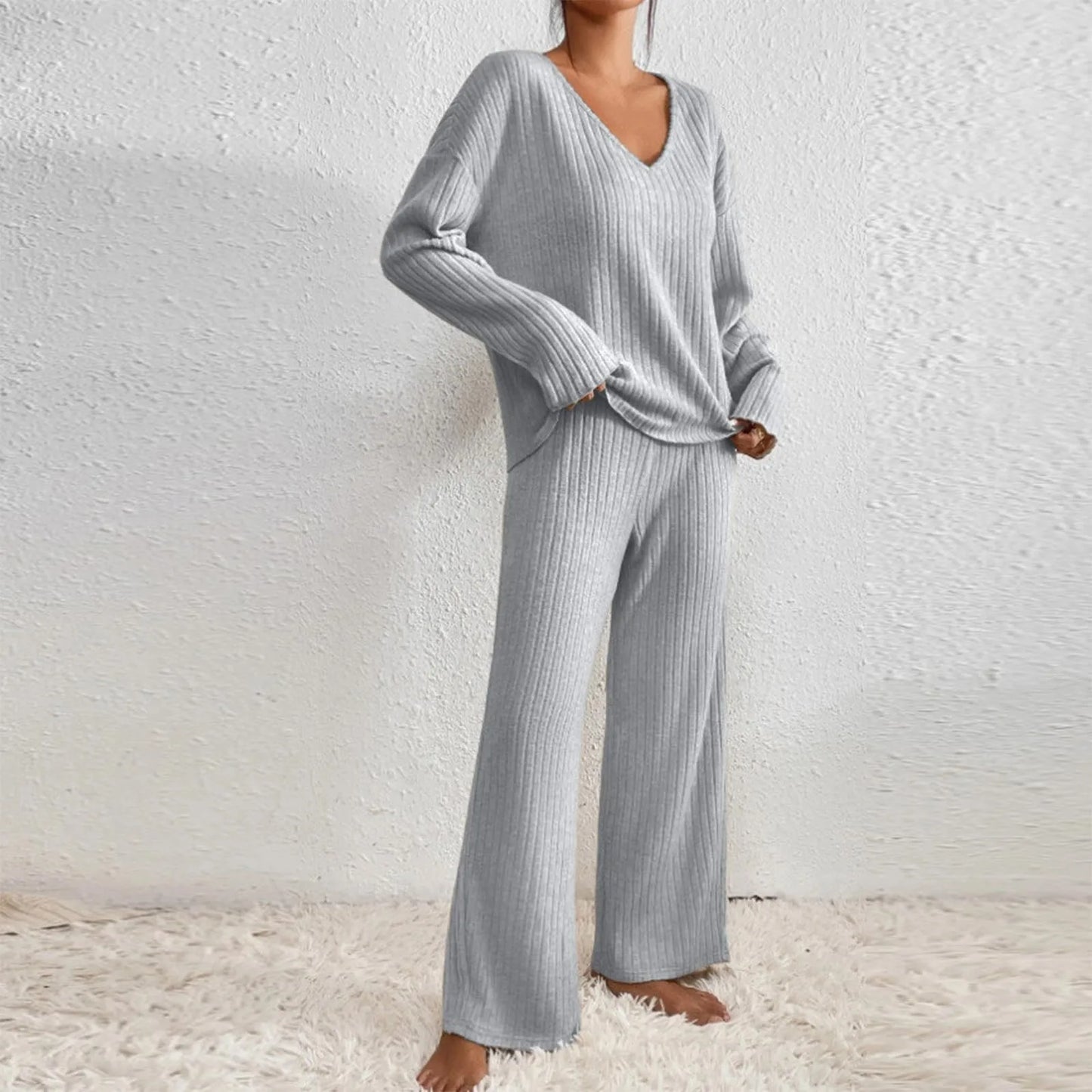 Ribbed 2-Piece Set for Women