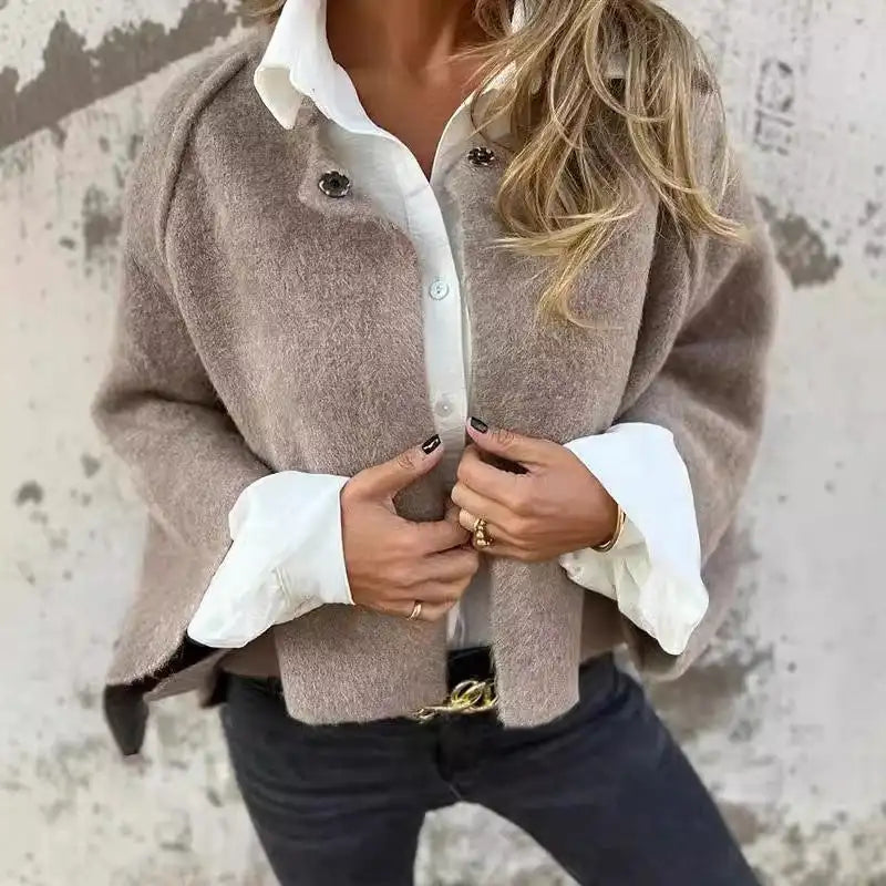 Open Front Long Sleeve Cardigan for Women