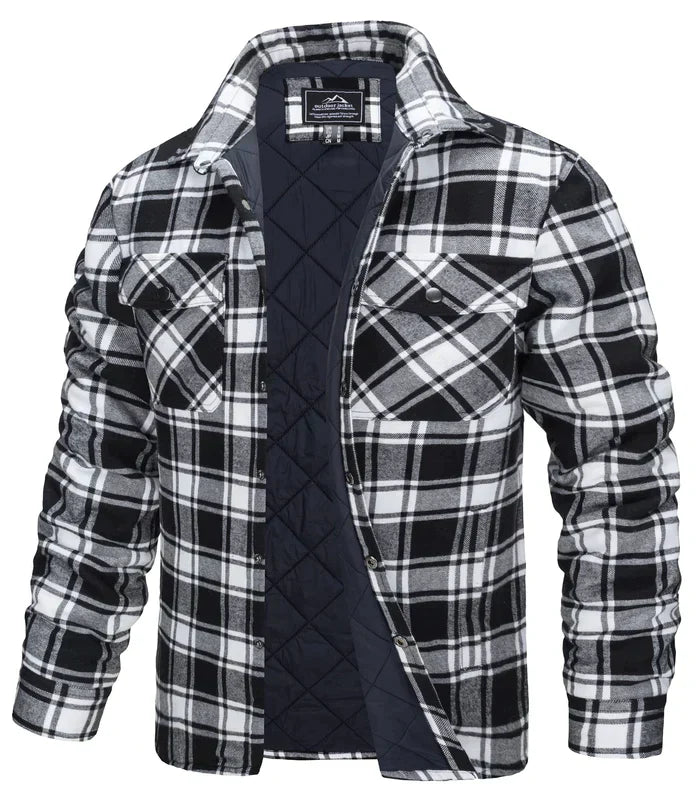 Double-Lined Flannel Jacket for Men