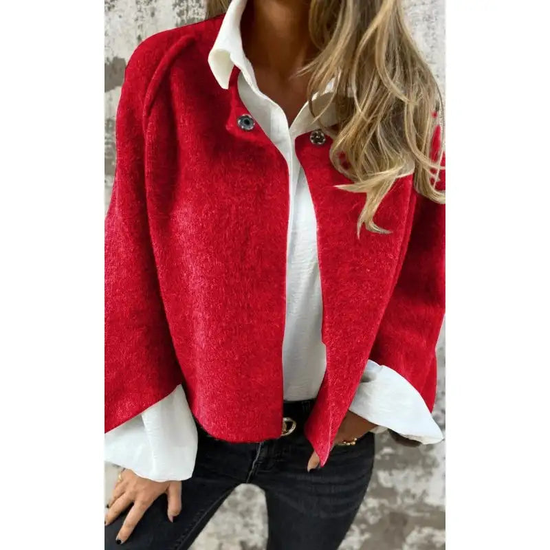 Open Front Long Sleeve Cardigan for Women