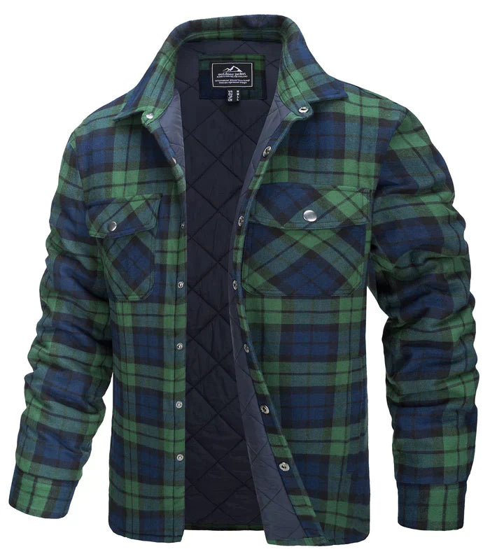 Double-Lined Flannel Jacket for Men