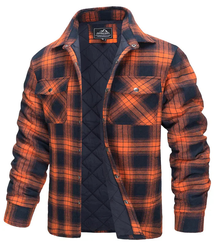 Double-Lined Flannel Jacket for Men