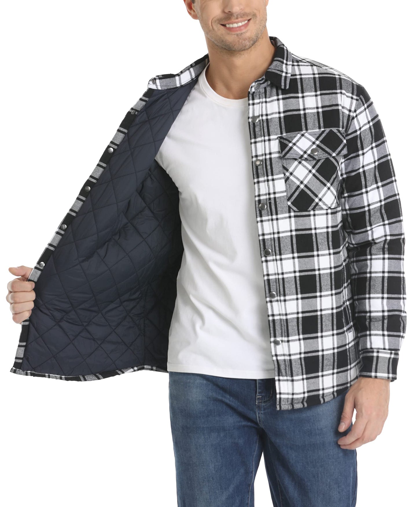 Double-Lined Flannel Jacket for Men