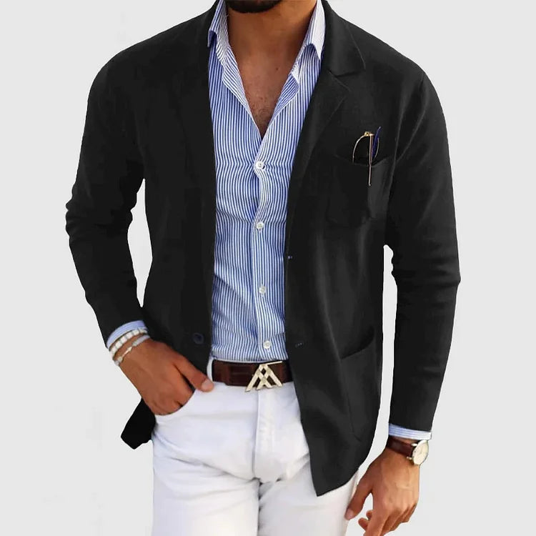 Men's casual button-down jacket