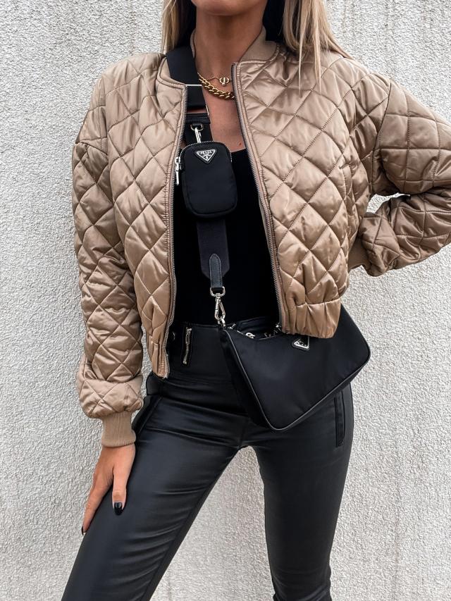 Women's Stylish Short Quilted Puffer Jacket