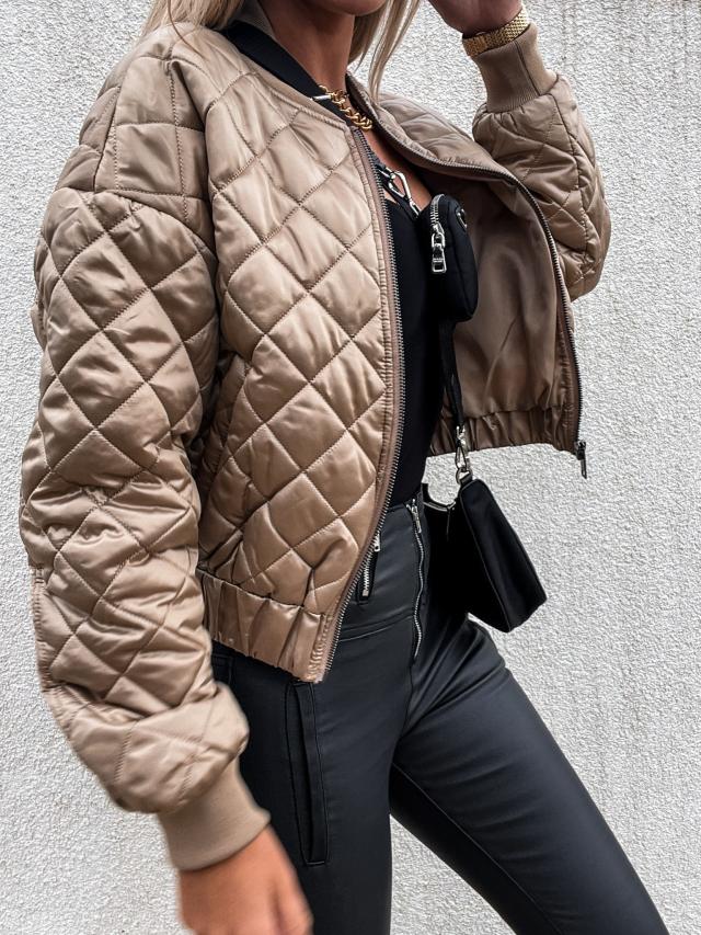 Women's Stylish Short Quilted Puffer Jacket