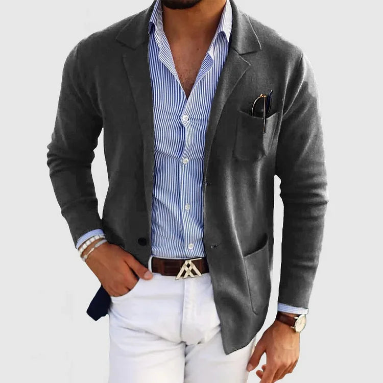 Men's casual button-down jacket