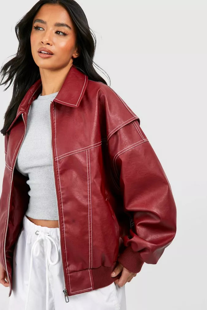 Oversized Zip-Up Jacket for Women