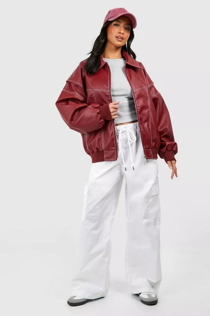 Oversized Zip-Up Jacket for Women