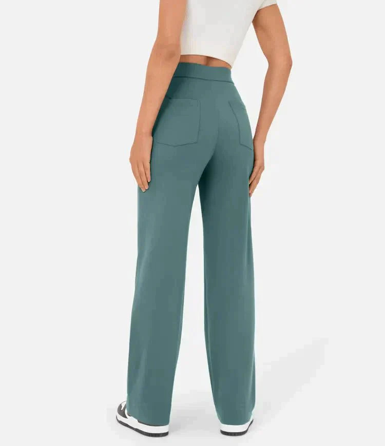 Women's High Waisted Elastic Trousers