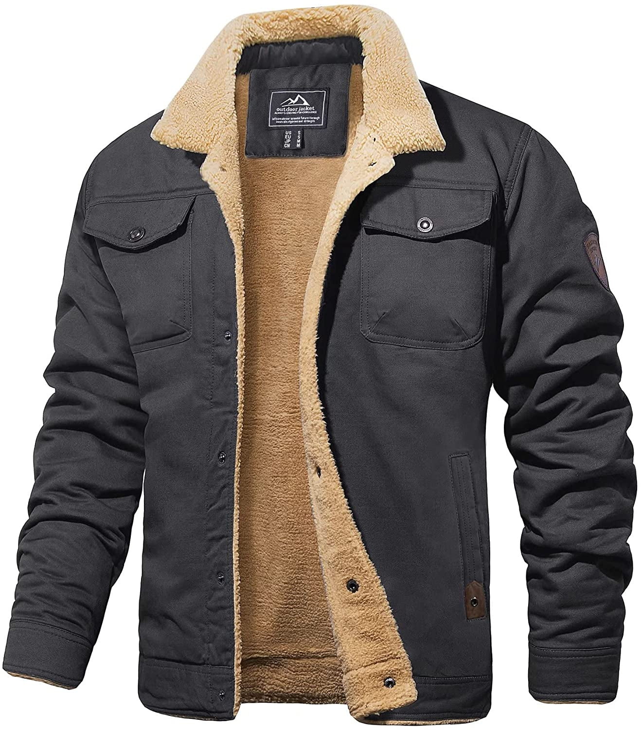 Thick Bomber Jacket for Men