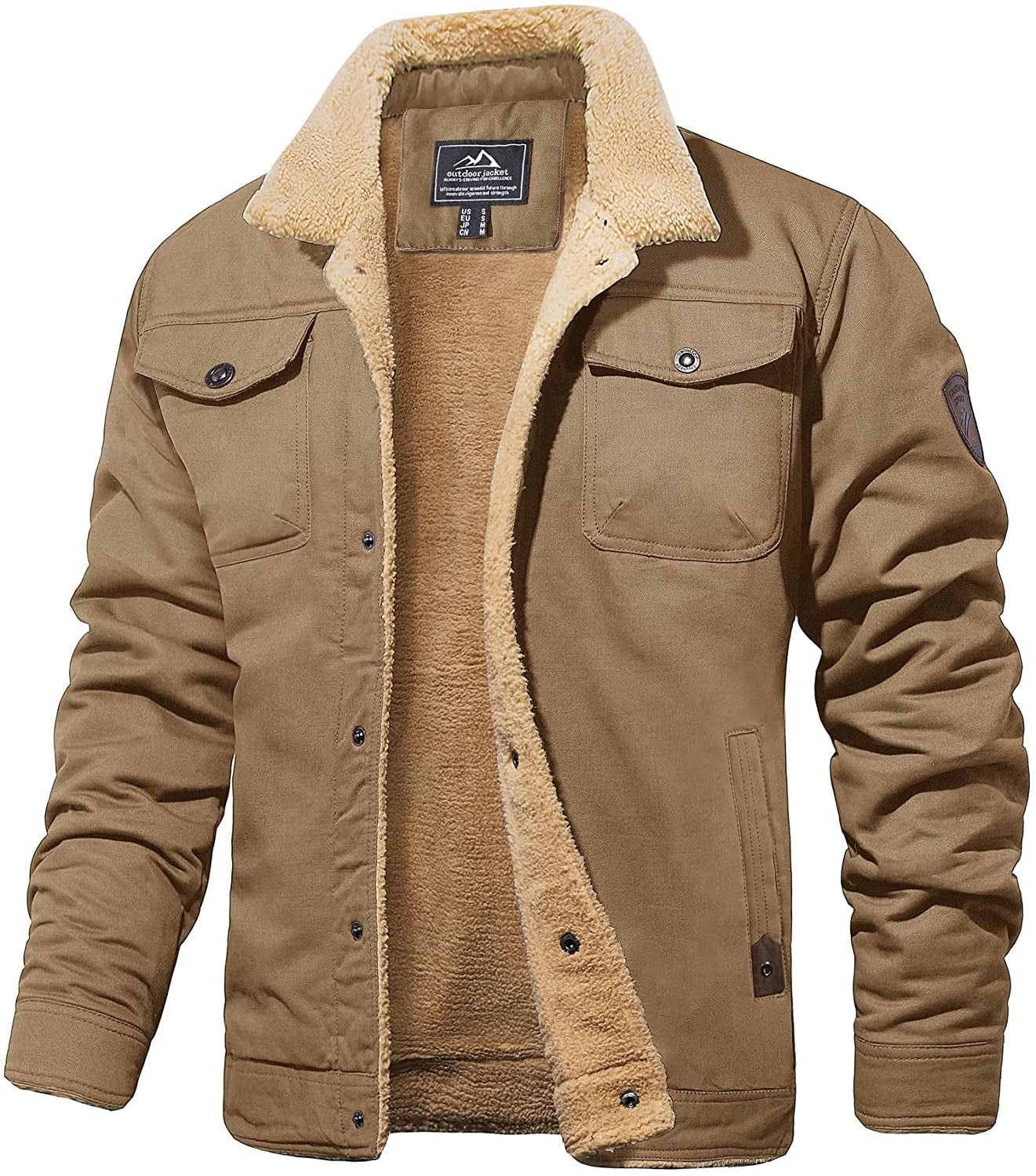 Thick Bomber Jacket for Men